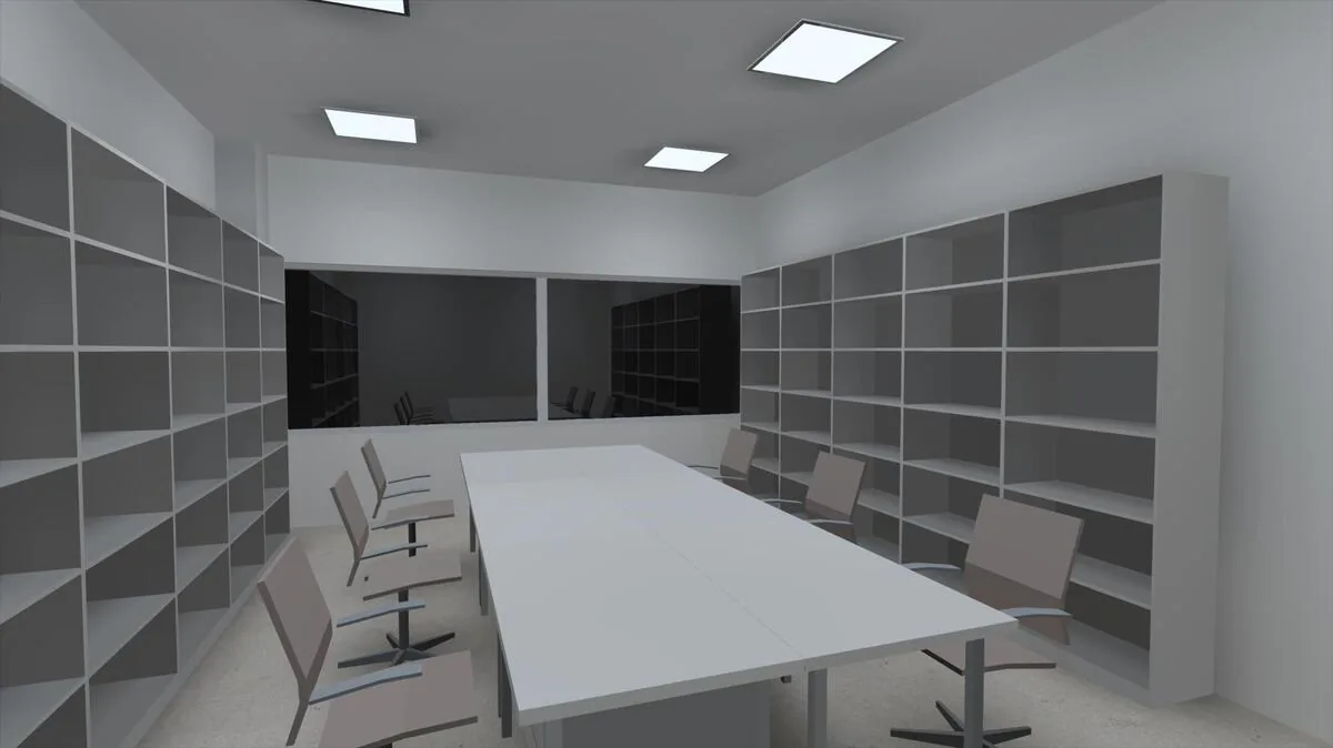 Meeting room DIALux render
